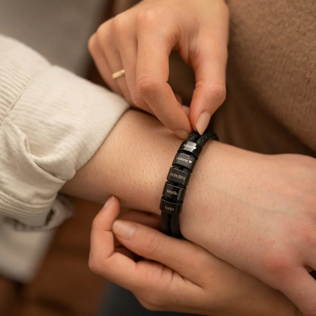 Bracelete Masculino Personalizável - Especial Dia dos Pais 50% OFF