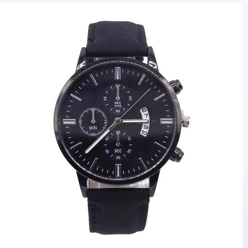 Relógio Masculino + Brinde Pulseira de Couro Floraza - Floraza