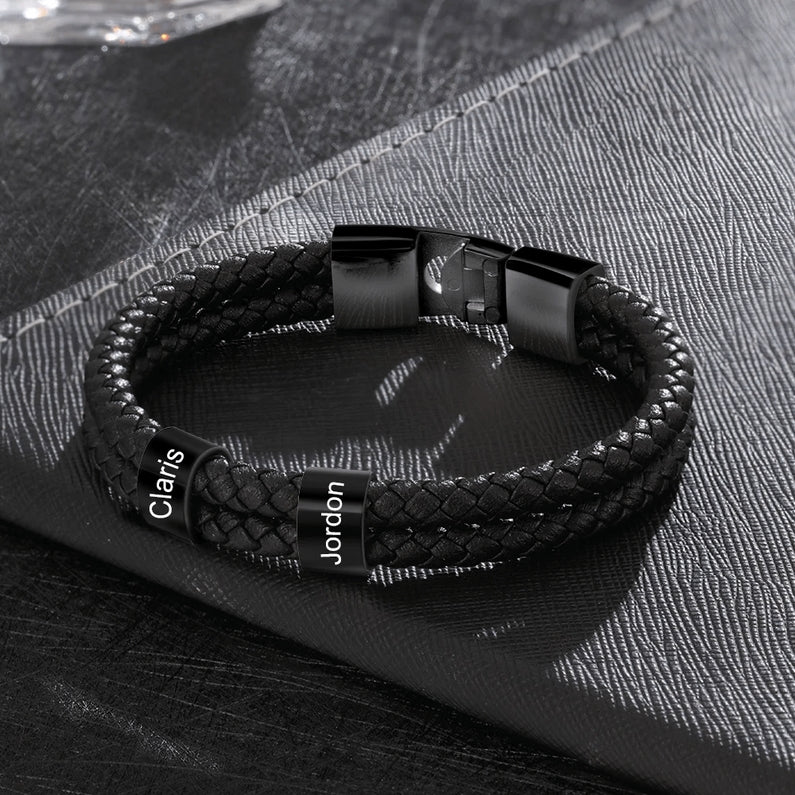 Bracelete Masculino Personalizável - Especial Dia dos Pais 50% OFF