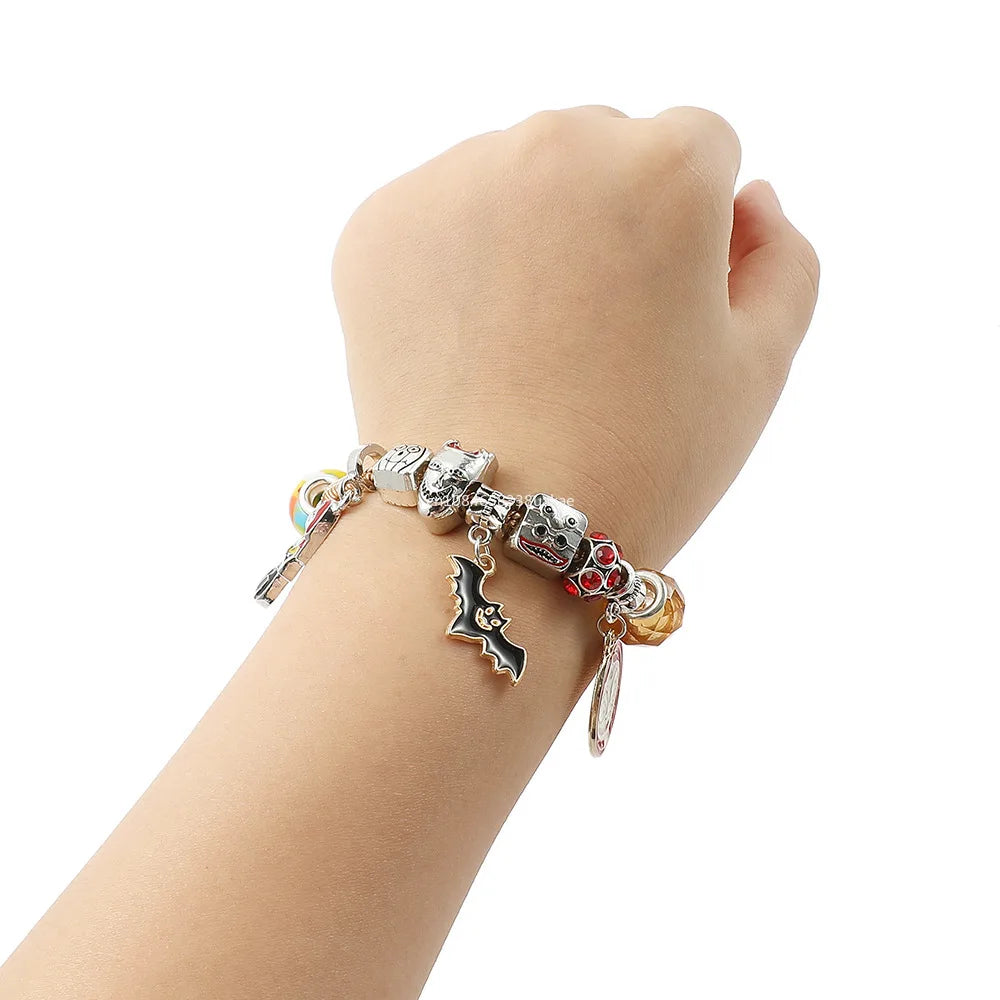 Halloween Berloques - 20 Berloques - 2 Pulseira e 1 Colar