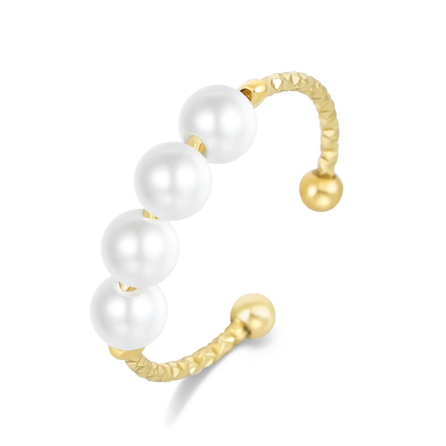 Anel Anti Ansiedade Amor Infinito Banhado a Ouro 18k