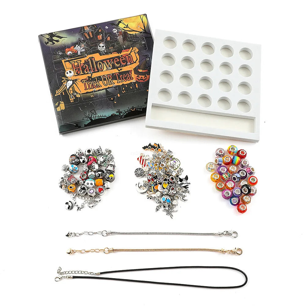 Halloween Berloques - 20 Berloques - 2 Pulseira e 1 Colar