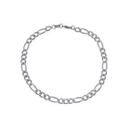 Pulseira Prateada Masculina Elo 3 por 1 - 5mm
