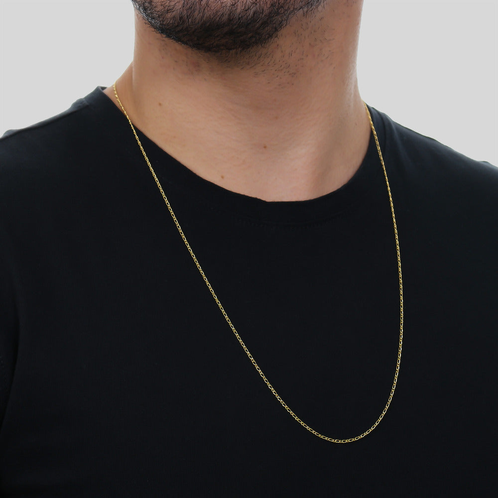 Corrente Dourada Masculina Elo 1 por 1