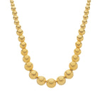 Colar Dourado de Bolas Crescentes