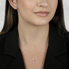 Conjunto de Gota Roxa em Zircônia Prata 925