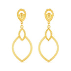 Brinco Dourado Luxo Gota de Gala