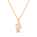 Colar Dourado Filho com Zircônia