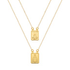 Escapulário Dourado Masculino Tradicional
