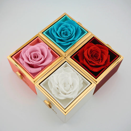 Caixa Rosa Eterna com Anel
