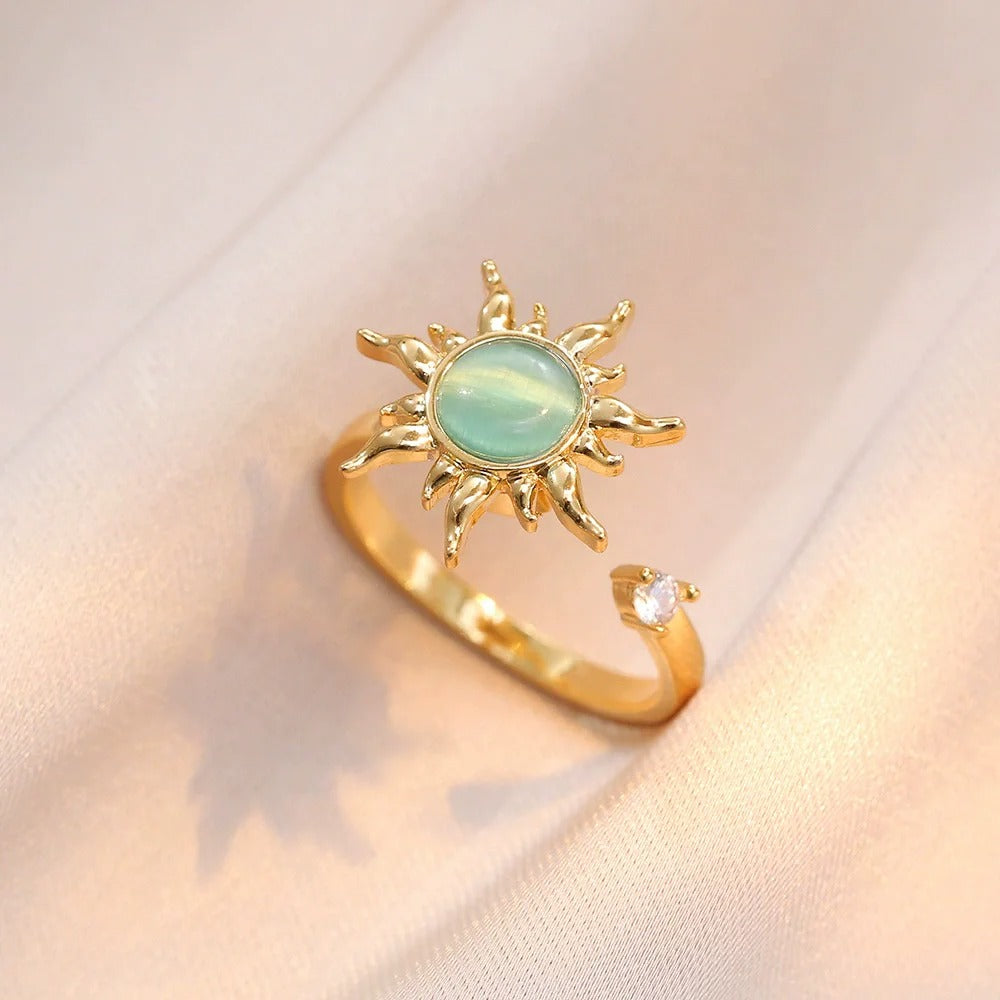 Anel Anti Ansiedade Amor Infinito Banhado a Ouro 18k